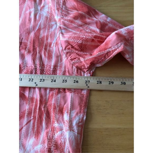 Campia Moda Button-Up Mens palms  Hawaiian Camp Shirt Coconut Button Size XXL - Picture 8 of 12